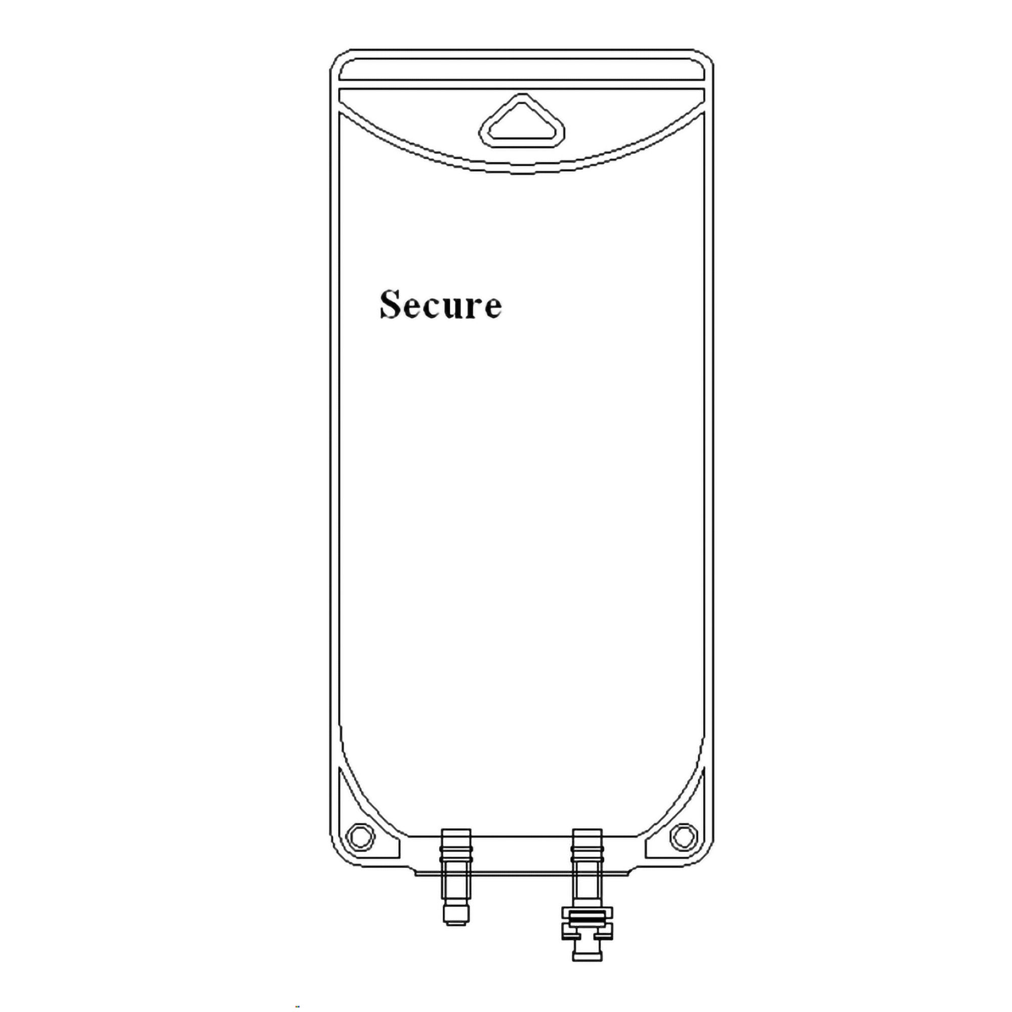 The Metrix Company EVA Empty Bag Secure® 100 mL 2 Port Legless