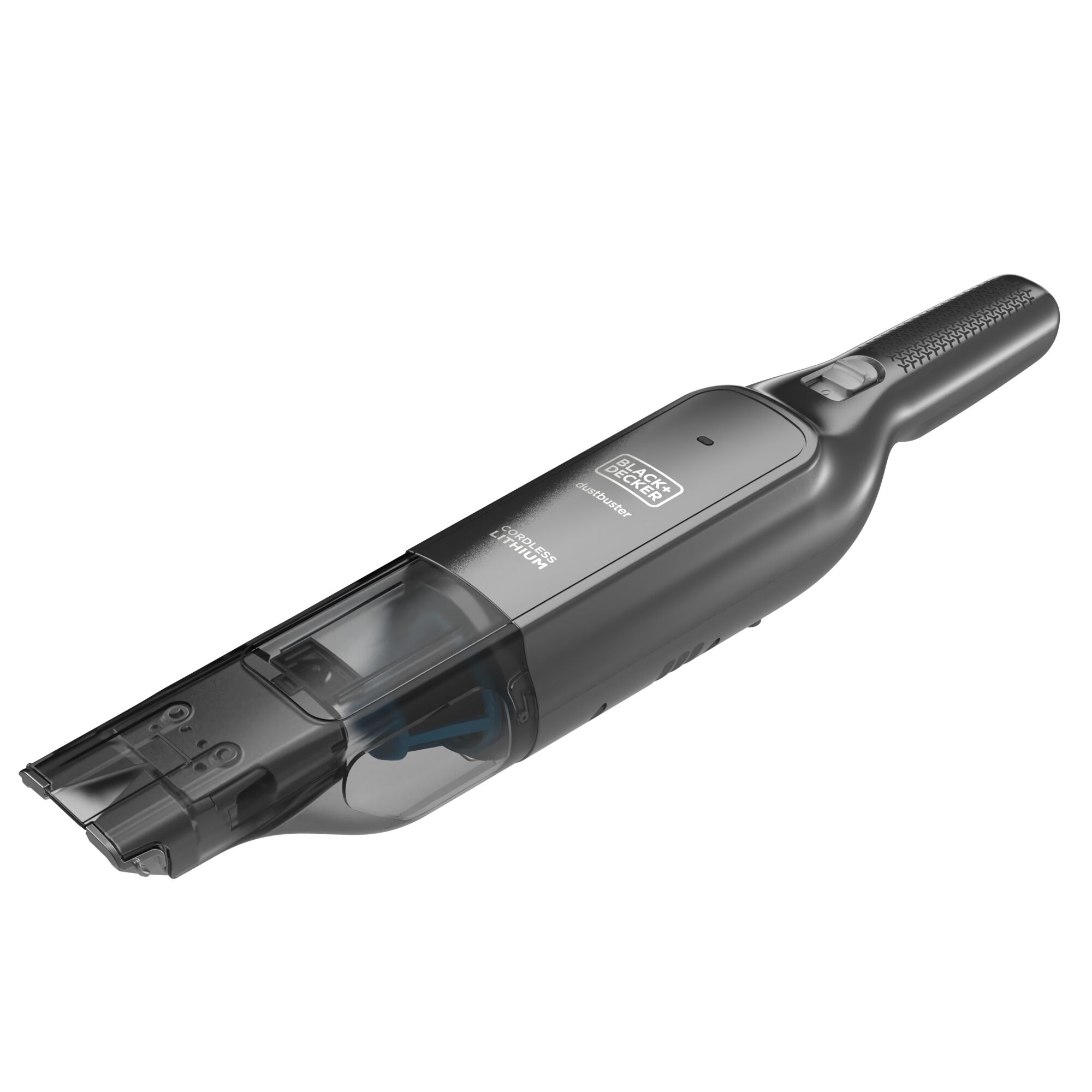 Profile of the 12 volt MAX Advanced Clean Cordless Hand Vacuum.