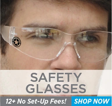 Custom Safety Glasses - Order 12+, No Set-Up Fees! Shop Now