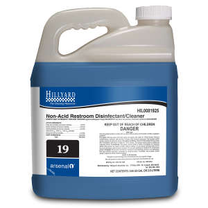 Hillyard, Arsenal® Non-Acid Restroom Disinfectant/Cleaner, Arsenal® One Dispenser 2.5 Liter Bottle