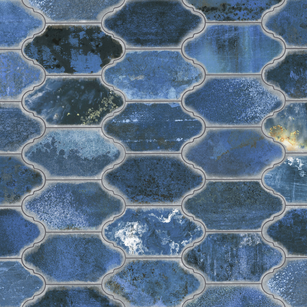 Dorne Provenzal Blue 6.25x12.75 Lantern Porcelain Floor and Wall Digital Pattern