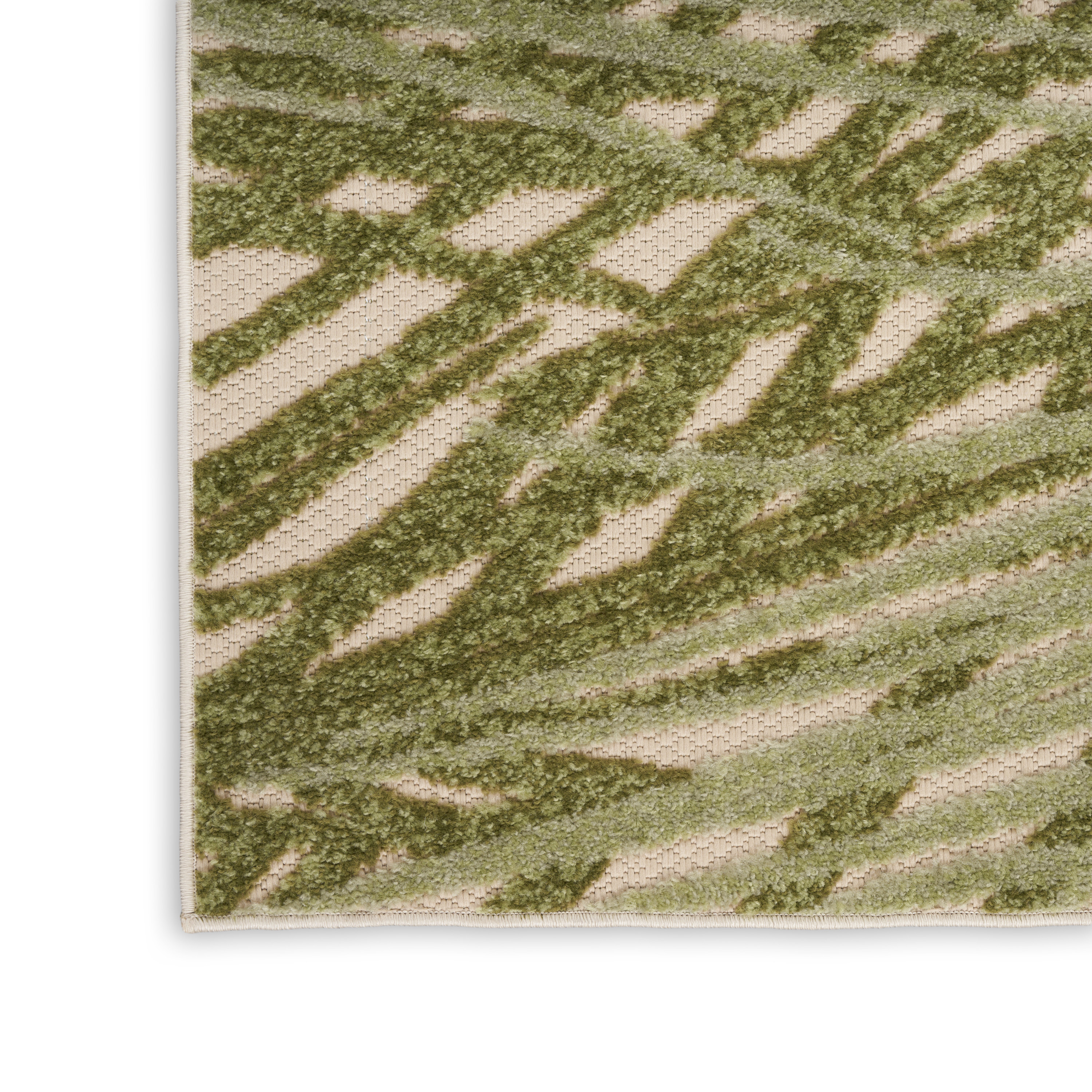 Nourison Aloha 12' x 15' Ivory Green Outdoor Rug