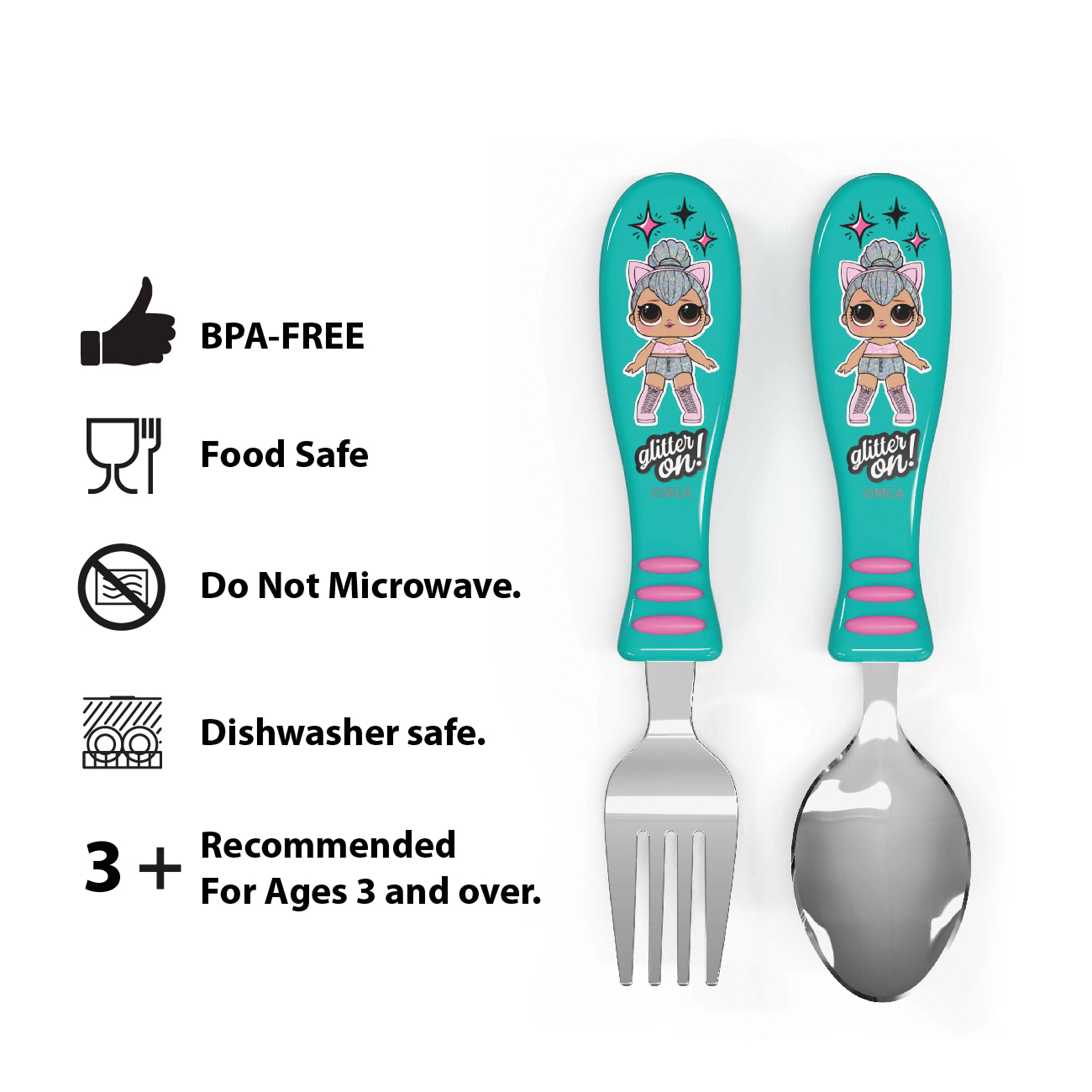 LOL Surprise Dinnerware Set, Glitter ON!, 5-piece set slideshow image 8 LOL Surprise Dinnerware Set, Glitter ON!, 5-piece set slideshow image 8