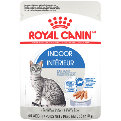 Royal Canin Feline Health Nutrition Indoor Adult Loaf in Gravy Pouch Cat Food