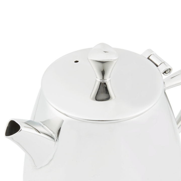 12-ounce Triennium™ stainless steel teapot in mirror finish