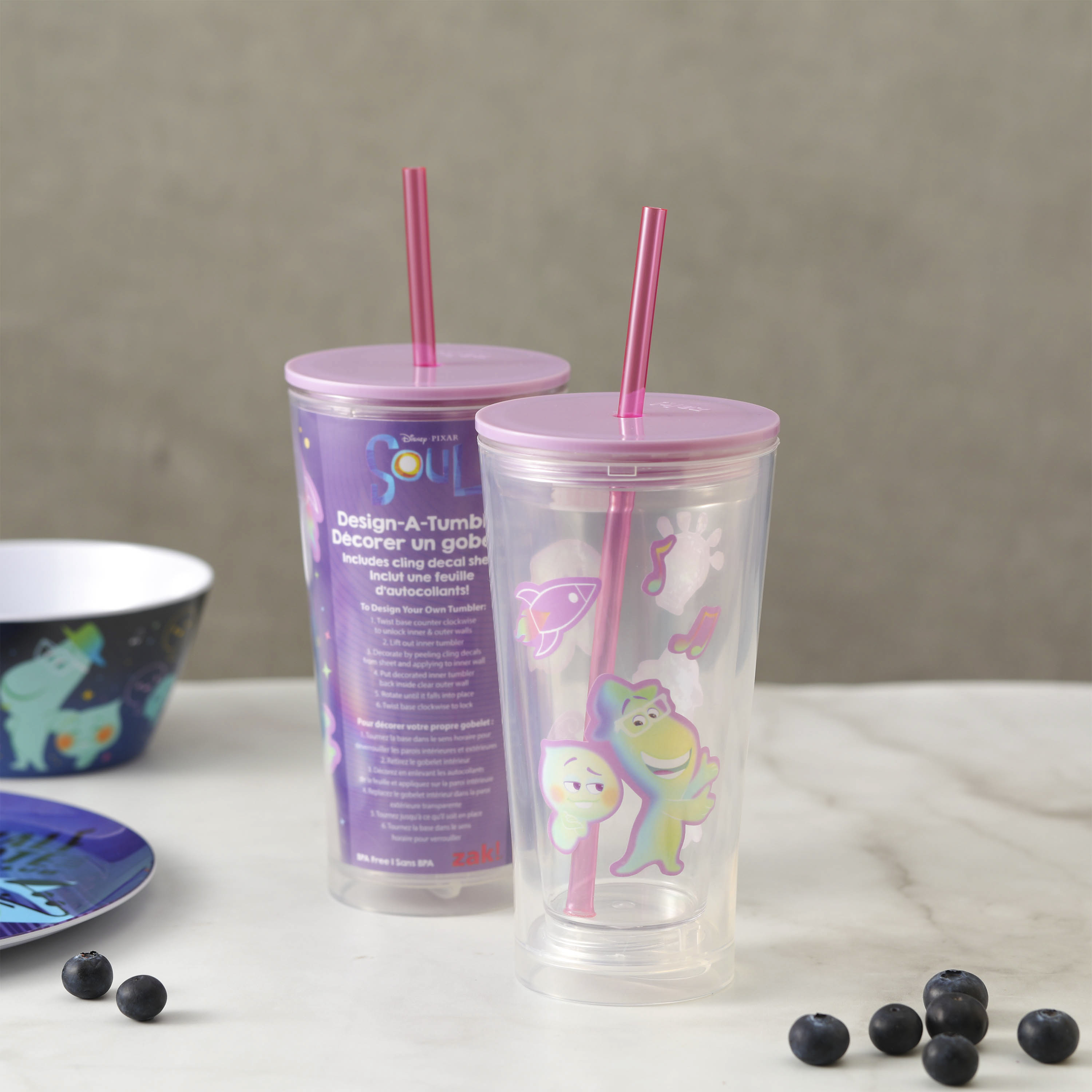 Disney 16 ounce Plastic Cup with Lid and Straw, Soul slideshow image 3 Disney 16 ounce Plastic Cup with Lid and Straw, Soul slideshow image 3