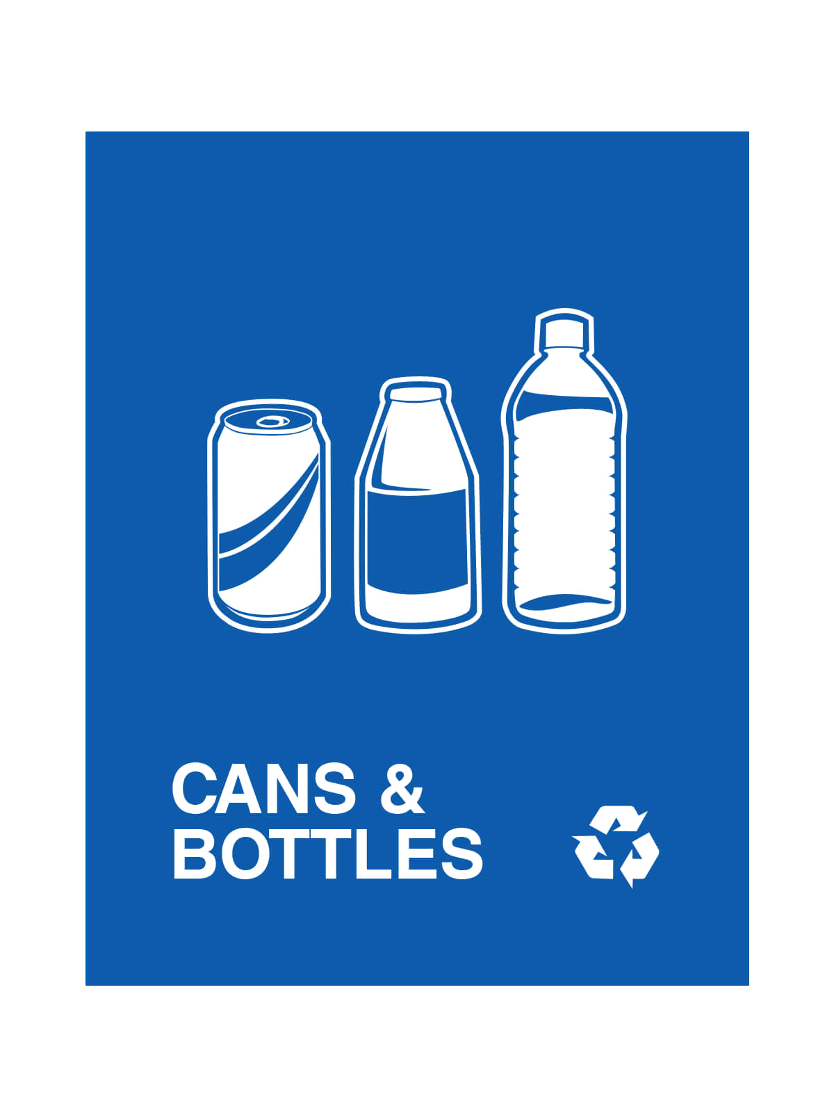 ASPYRE – Sign – Cans & Bottles – Blue