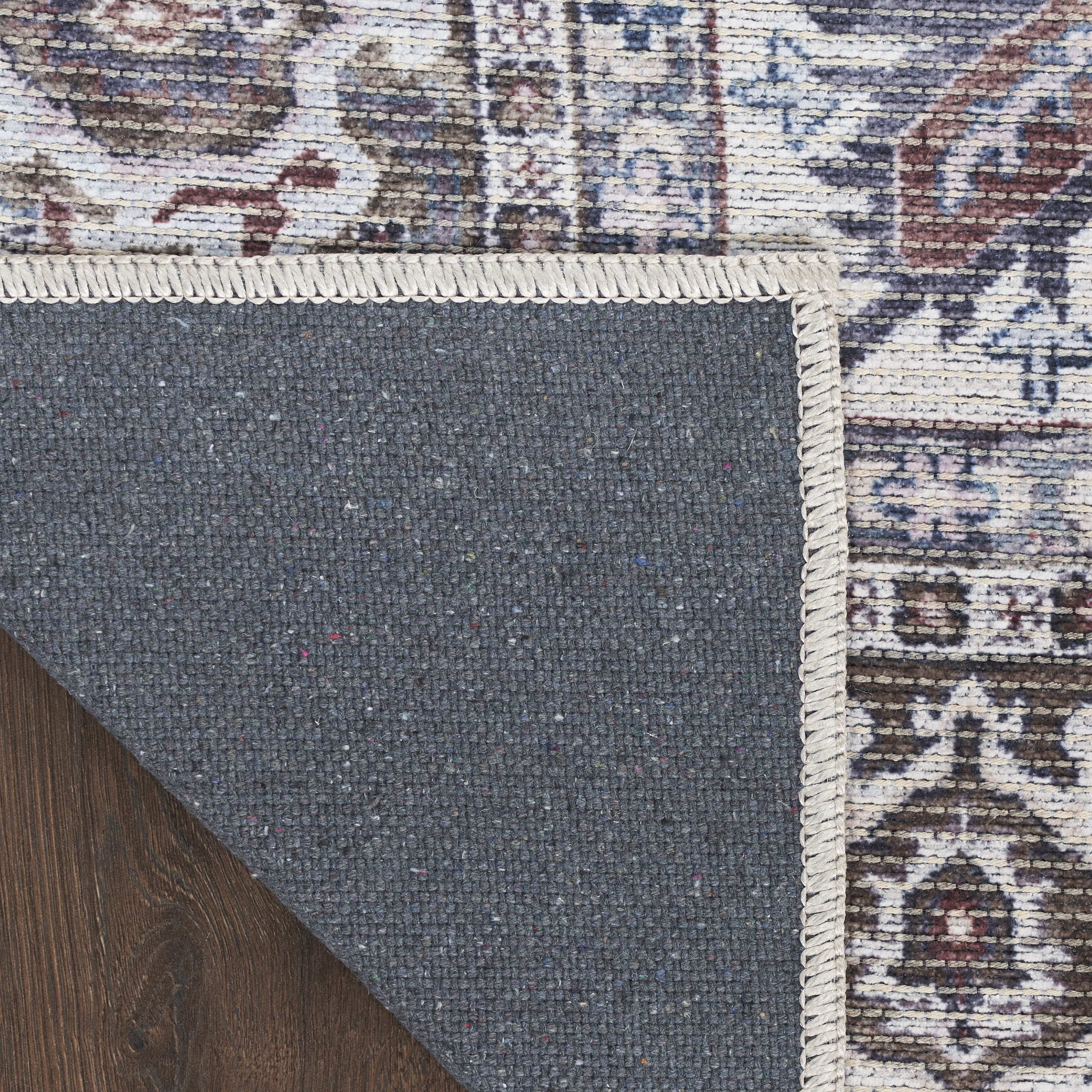 Nourison New Concept Washables 5'3" x 7'3" Olive Ivory Vintage Indoor Rug