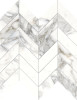 Emei Ivory 12×12 Chevron Mosaic