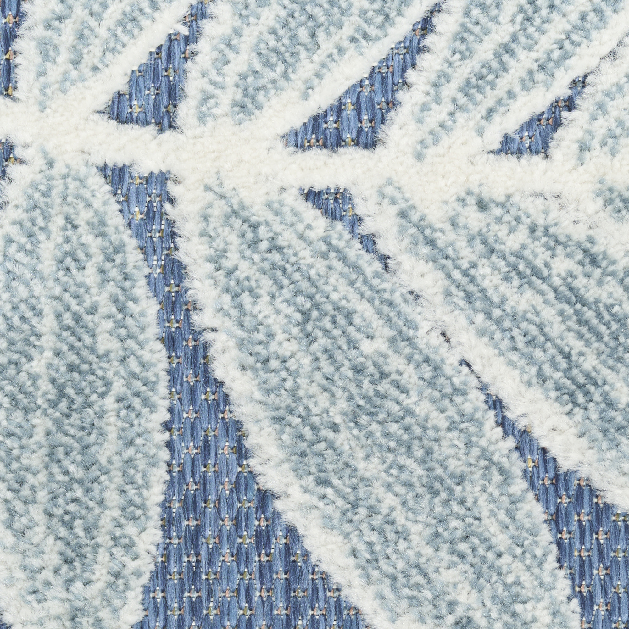 Nourison Aloha 5'3" x 7'5" Blue Modern Rug