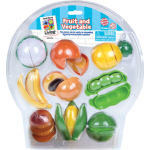 Pretend Play Fruit and Vegetable 9-Piece Set