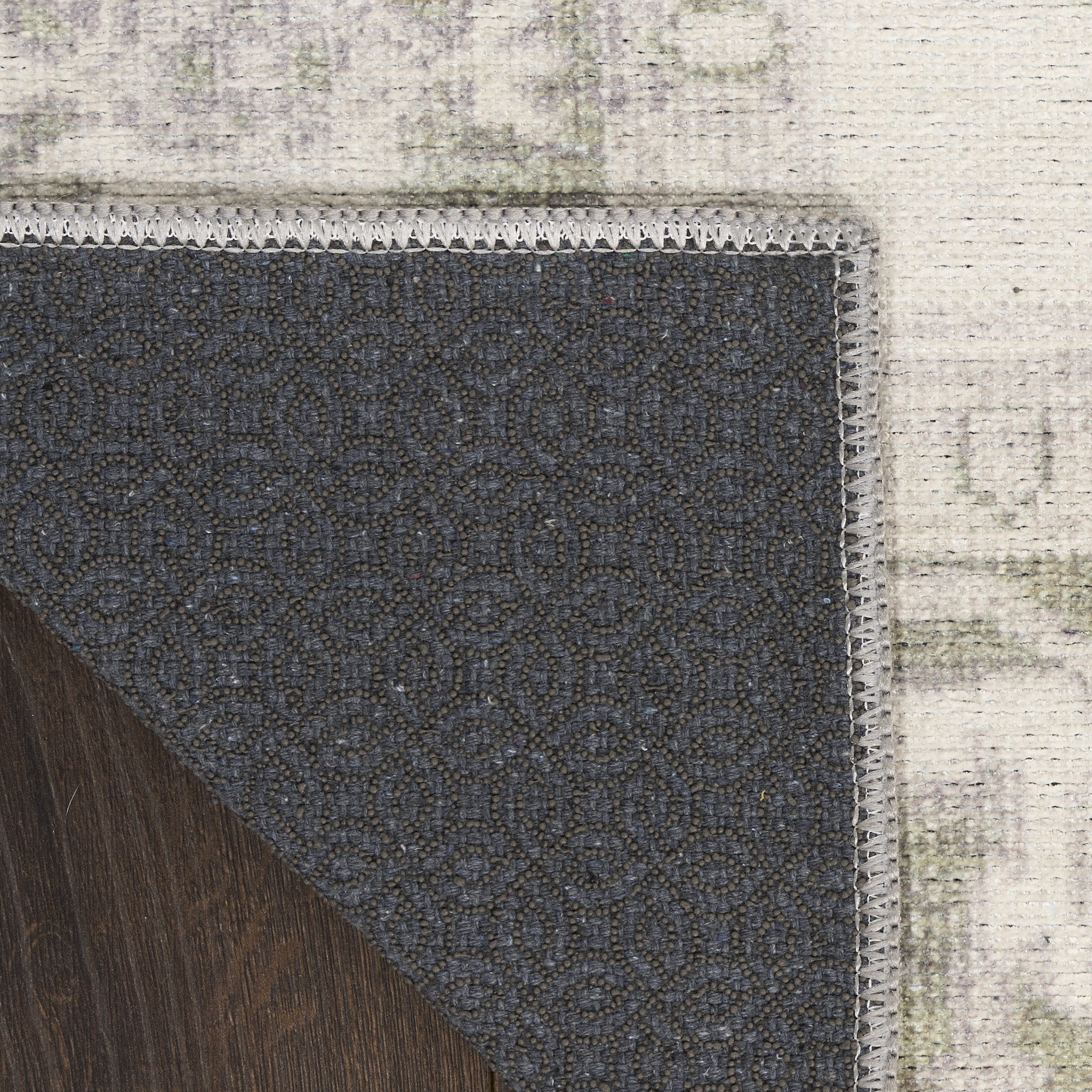Nourison Vintage Washables 2' x 6' Green Vintage Indoor Rug