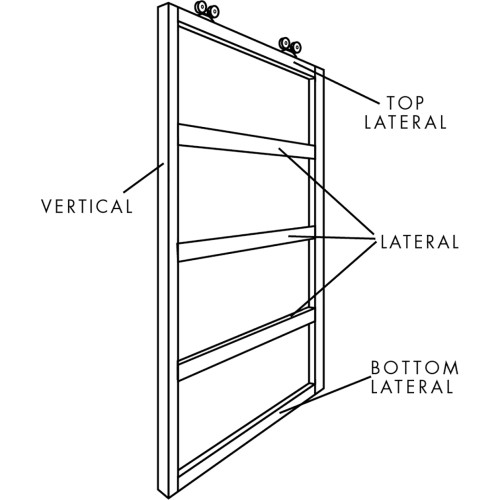 Hillman Door Frame Verticals Galvanized 8'