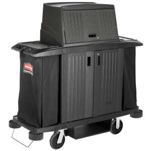 Rubbermaid Commercial, Executive, Executive, Protective Security Hood for Traditional Housekeeping Carts, Black