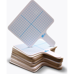 Rectangular Graph Dry Erase Answer Paddle, Class Pack of 24