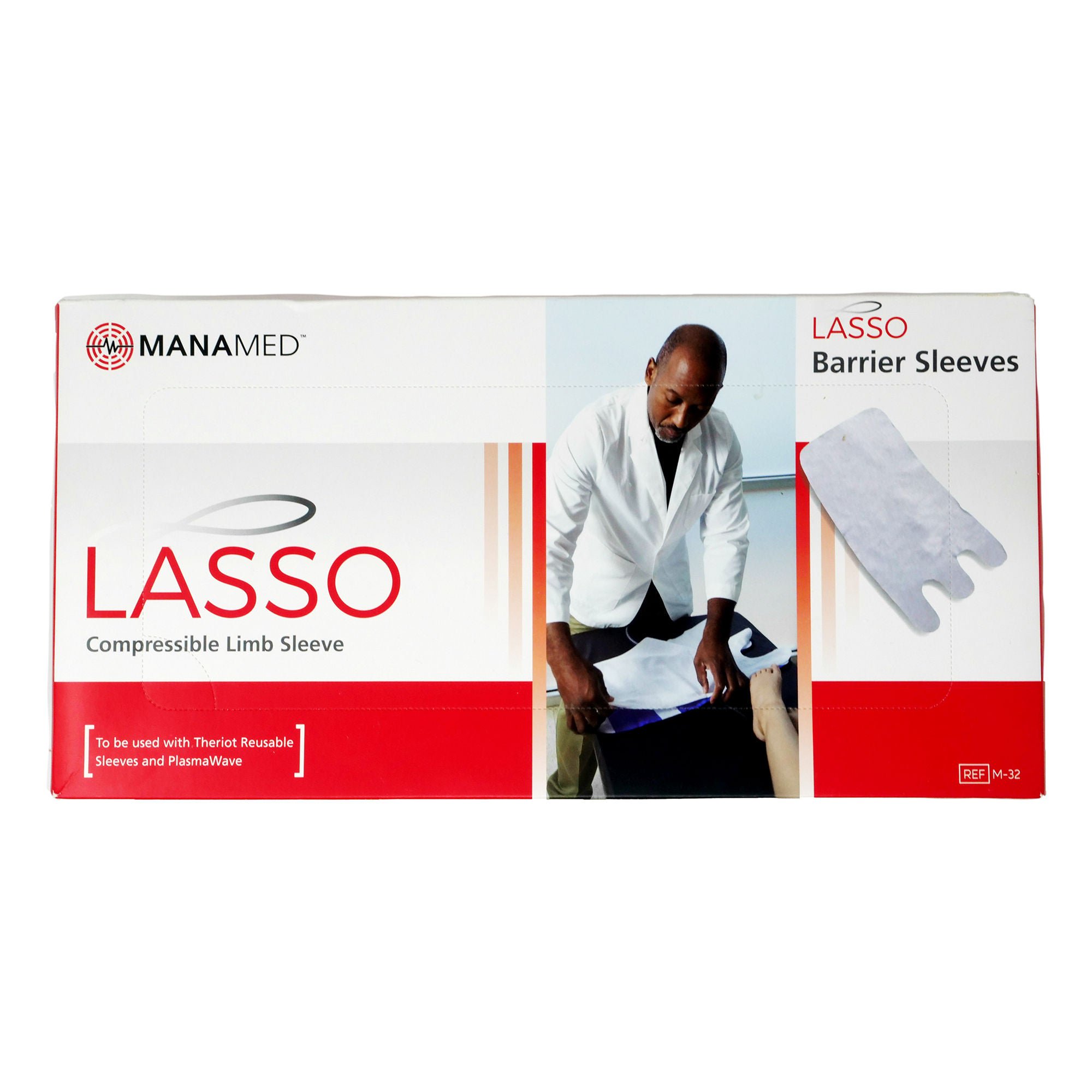 Manamed GARMENT, DVT COMPRSN GO-GRN BARR PLASMAWAVE CALF(10PR /BX)