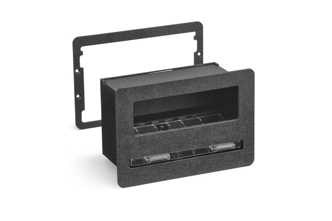 Flush mount unwrapped straw dispenser FMS-7