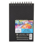 Canson Artist Series Mixed Media Art Book Black Cover Side Wire Binding 40 Sheet 14X21.6  inch 1 Count