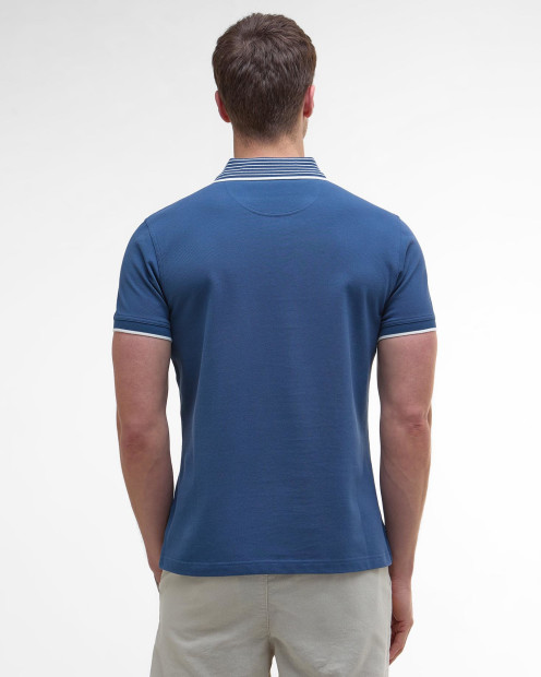 Denwick Short-Sleeved Polo Shirt Dark Denim