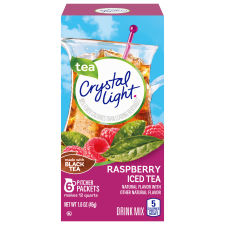 Crystal Light Raspberry Iced Tea Drink Mix, 6 ct Pitcher Packets