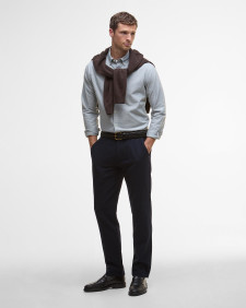 Wool-Blend Tailored Trousers 