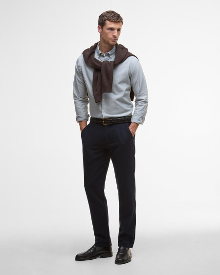 Pantaloni in misto lana dalla vestibilità leggermente aderente