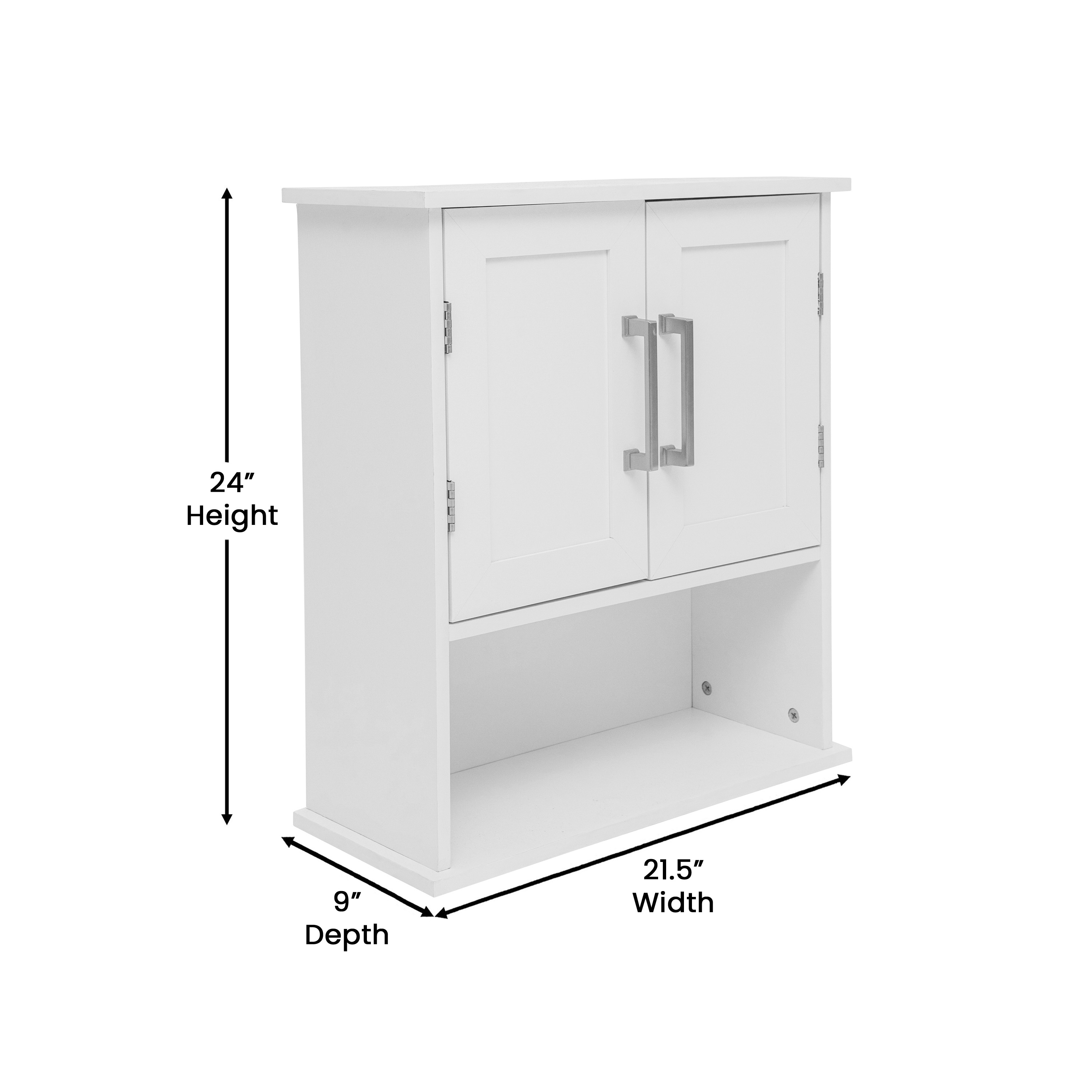 Vesta Wall Mounted Bathroom Medicine Cabinet Organizer with Adjustable In-Cab... - Picture 17 of 22