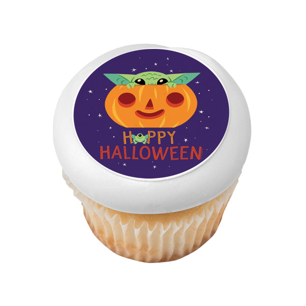 STAR WARS™ The Mandalorian Grogu Happy Halloween PhotoCake® Edible Image®