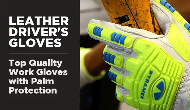 Leather drivers gloves top quality work gloves with palm protection.