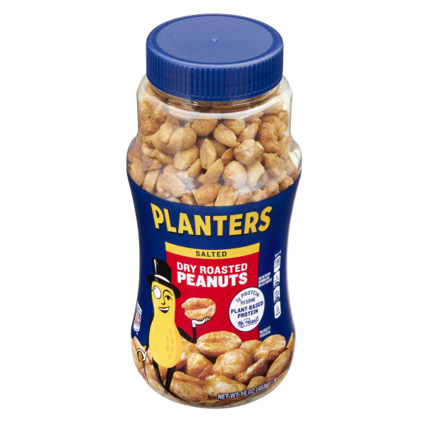 PLANTERS(r) Peanuts Dry Roast 12/16oz . C1C1 - Front Center In Package (Hi Res)