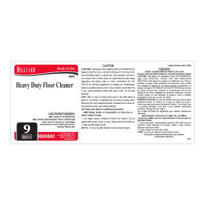 Label RTU Ars 809 HD Floor Cleaner