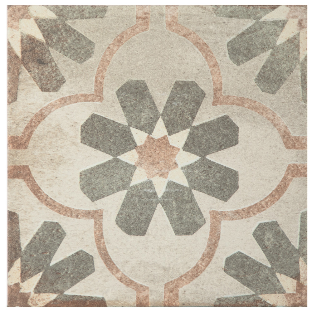 D’Anticatto Decor Florence 8-3/4 in. x 8-3/4 in. Porcelain Floor and Wall Tile