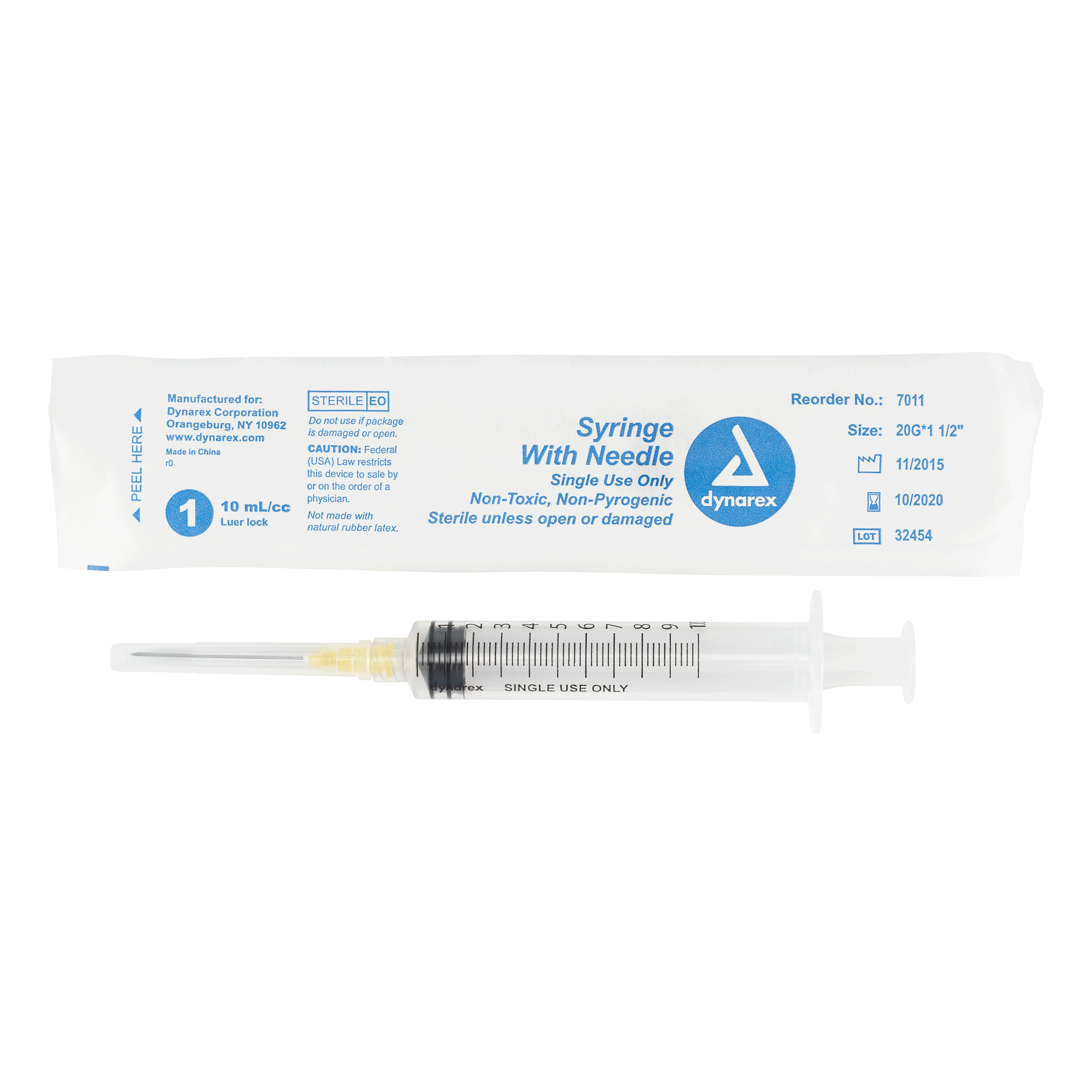 Syringes With Needle - 10cc - 20G, 1.5