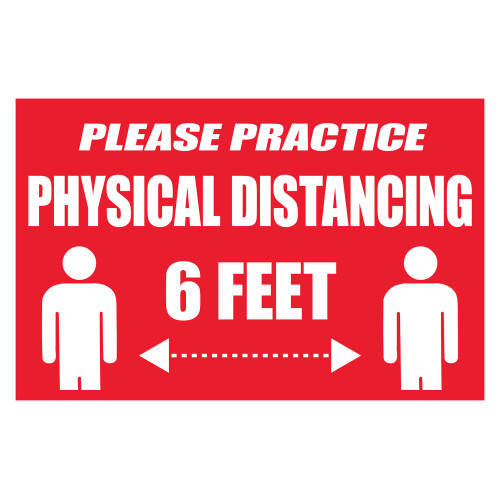 Hillman Please Physical Disance Sign (8