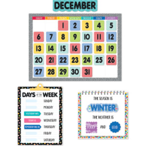 Pattern Play Calendar Bulletin Board Set