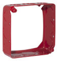 Extension Rings Steel 4 in Square Drawn 1-1/2 in. D (4) 3/4 in K.O. (8) 1/2 in K.O.