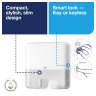 Tork, H2 Xpress Mini, Multi-fold Folded Towel Dispenser, White