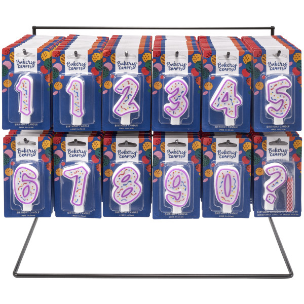 Black Counter with 12 Hooks Candle Rack