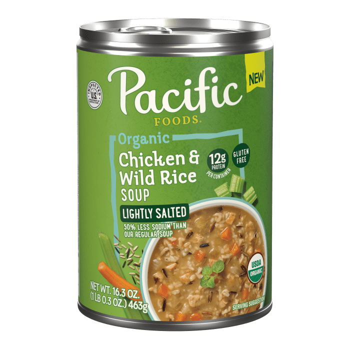 Organic Lightly Salted Chicken and Wild Rice Soup