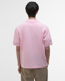 Hexham Oversized Polo Shirt Light Pink