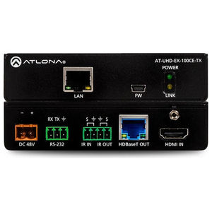 Atlona HDMI Transmitter with IR, RS-232, and Ethernet with PoE.