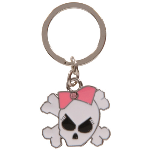 Girly Skull Key Chain