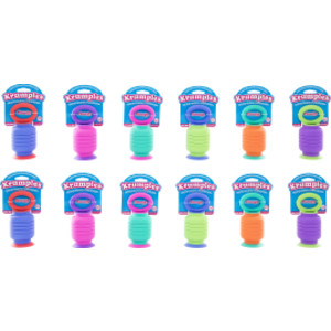 Juguete sensorial Krumples Plungy, colores surtidos, 12 unidades