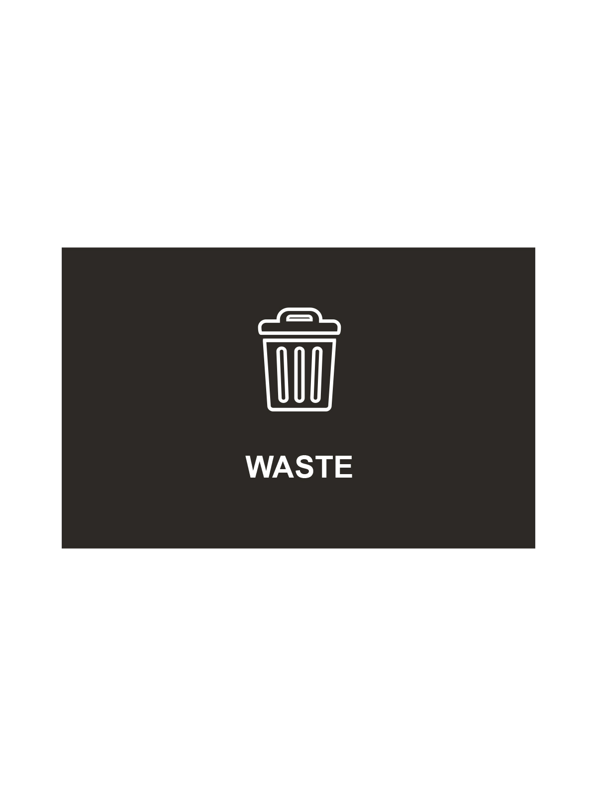 SPECTRUM – Ellipse Single Sign – Waste – Black-White
