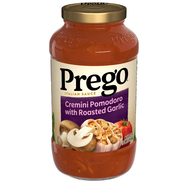 Cremini Pomodoro With Roasted Garlic Pasta Sauce