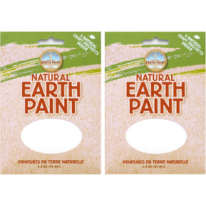 2-Pack Natural Earth Paint Powder, White, 3 oz