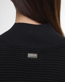 Kaia Funnel-Neck Jumper Black