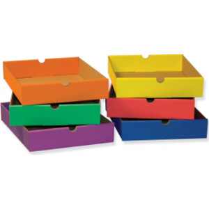 Drawers for 6-Shelf Organizer, 6 Assorted Colors, 2-1/2"H x 10-1/4"W x 13-1/4"D, 6 Drawers