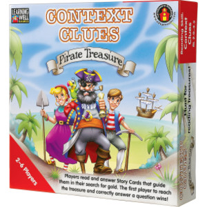 Context Clues&mdash;Pirate Treasure Game, Red Levels 2.0-3.5
