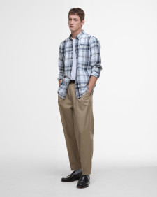 Camicia a quadri Gabe a maniche lunghe leggermente aderente 
